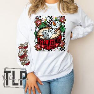 Relaxing Hot Cocoa Marshmallow with Sleeve Set DTF transfer