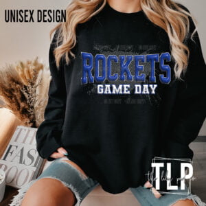 Rockets Blue 3D Inflate Look DTF Transfer