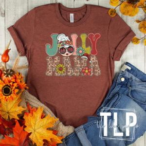 Jolly Mama Fall Colored Graphic Top