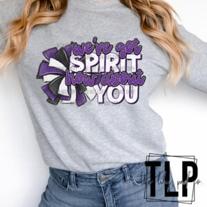 We’ve got Spirit Purple Cheer- DTF Transfer