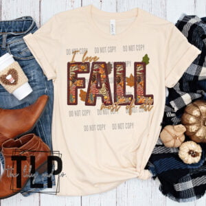 I love Fall Most of All Faux Embroidered Look- DTF Transfer