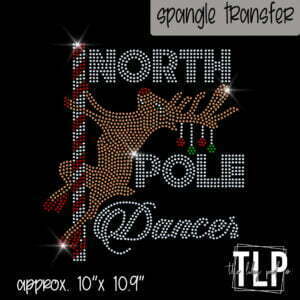 North Pole Dancer Spangle Transfer