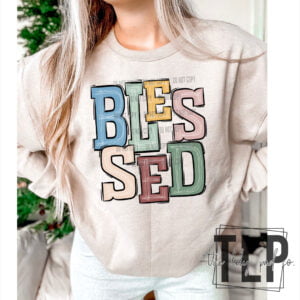 Boho Blessed Doodle Graphic Top