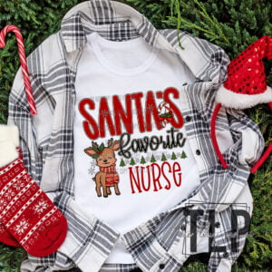Santa’s Favorite Nurse DTF