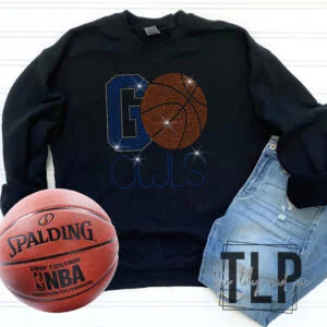 Go Owls Odem Basketball Bling Top