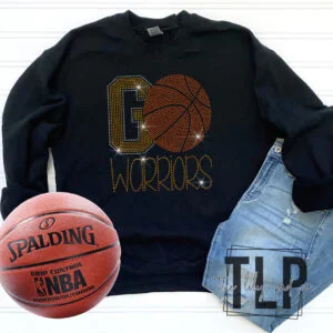 Go Warriors TM Basketball Bling Top