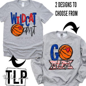 GP Wildcat Spirit Basketball Go Banner Graphic Top or Sweatshirt