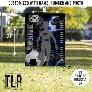 Soccer Ingleside Mustangs Custom Player Yard Sign