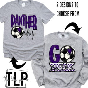 AP Panther Spirit Soccer Go Banner Graphic Top or Sweatshirt