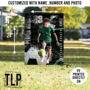 Soccer Taft Greyhounds Custom Player Yard Sign