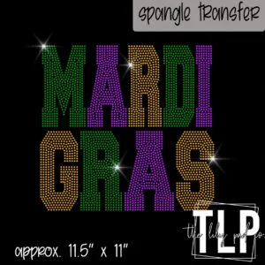 Mardi Gras Block -SPANGLE