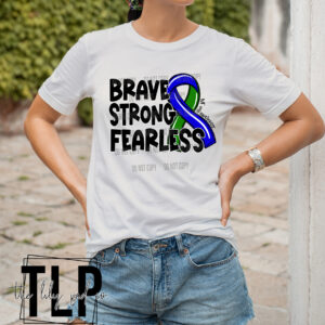 Strong Brave Fearless NF1 Cancer Awareness DTF Transfer