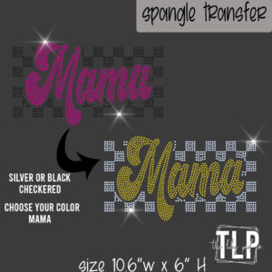 Mama Retro Checkered Pick Color-SPANGLE