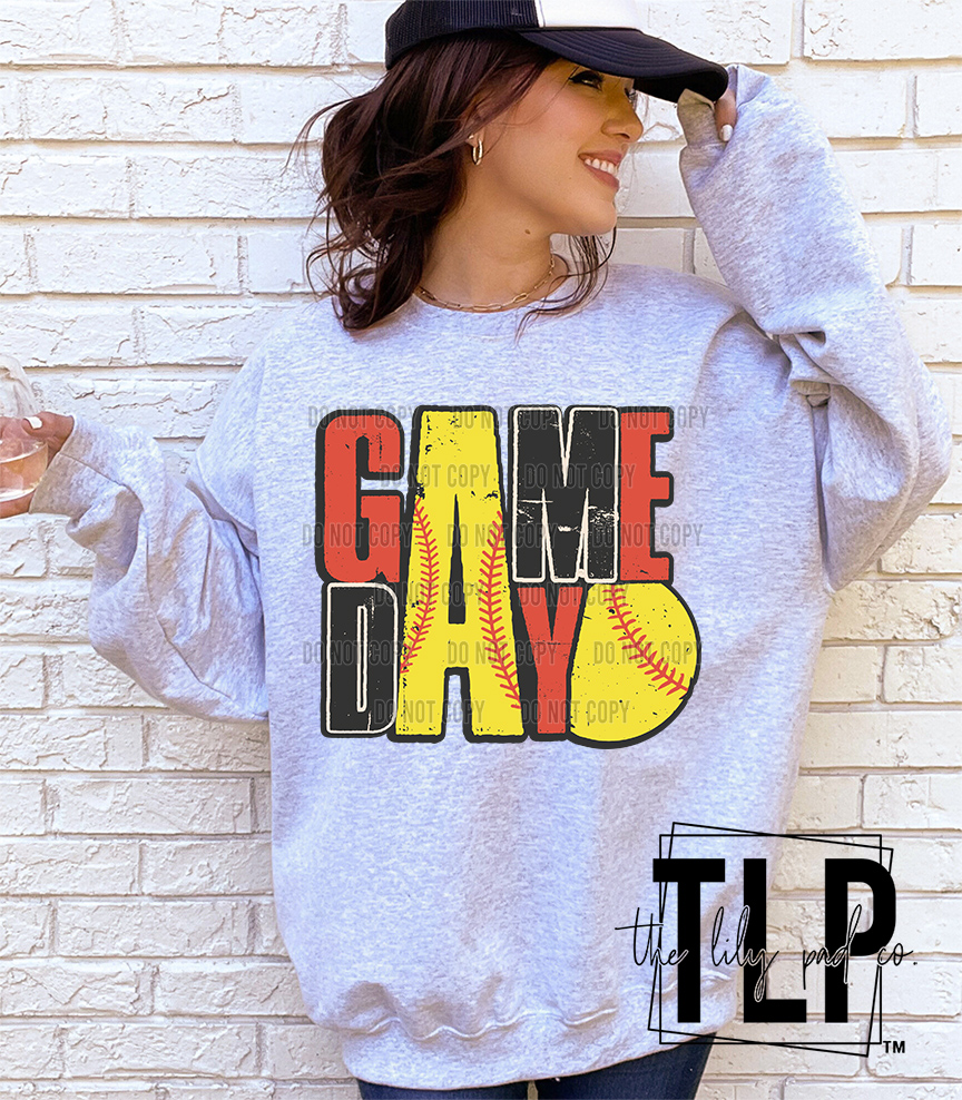 Game Day Baseball Softball Large DTF transfer - Image 10