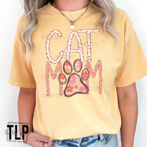 Cat Mom DTF Transfer