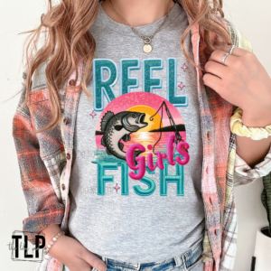 Reel Girls Fish Graphic Top