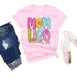 Mom Life Graphic Top