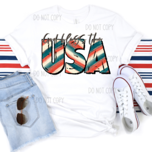 God Bless The USA Graphic Top