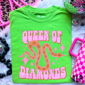 Queen Of Diamonds DTF Transfer