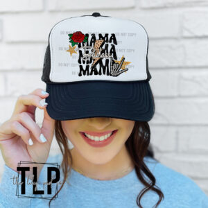 Badass Mama Faux Embroidery DTF Transfer