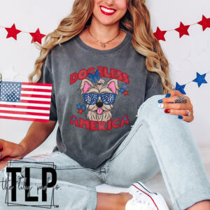 Dog Bless America – PICK your Breed Graphic Top
