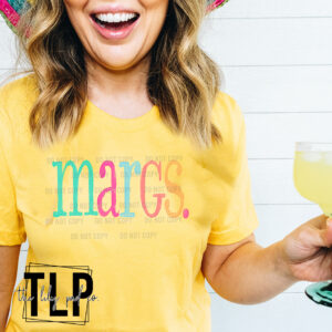 MARGS. Painted Colored DTF Transfer