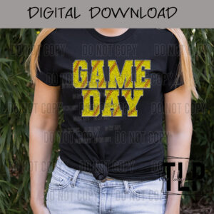 Faux Chenille Game Day Softball PNG FILE