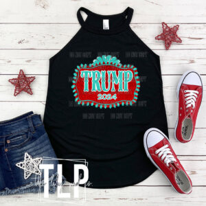 Trump Sign Turquoise Graphic Top