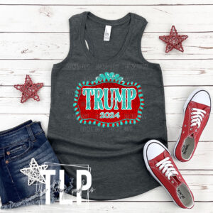 Trump Sign Turquoise Graphic Top