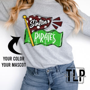 Football Pennant Custom DTF Transfer