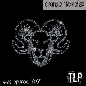 Ram Mascot Image Single Color-SPANGLE