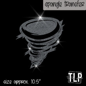 Tornado Mascot Image Single Color-SPANGLE
