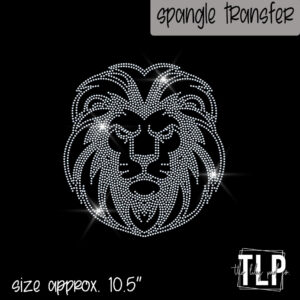 Lion Mascot Image Single Color-SPANGLE
