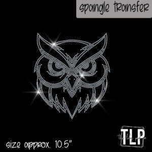 Owl Mascot Image Single Color-SPANGLE