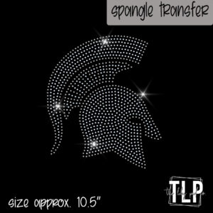 Spartan Mascot Image Single Color-SPANGLE