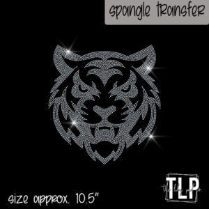 Tiger Mascot Image Single Color-SPANGLE