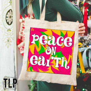 Peace On Earth Square DTF Transfer