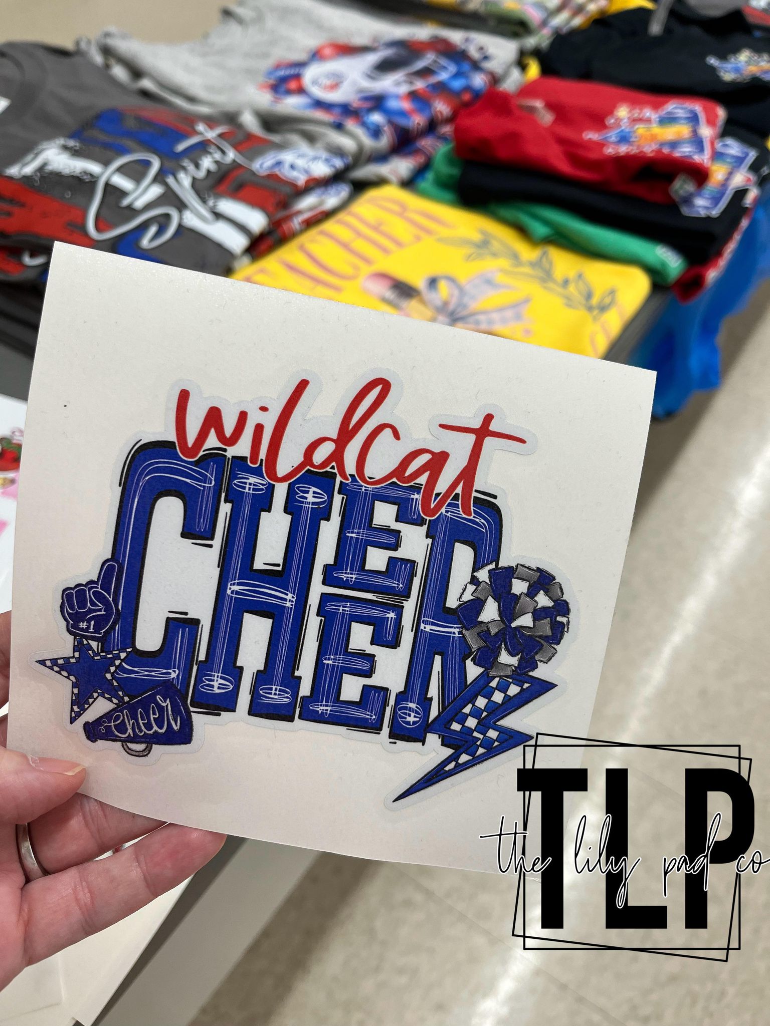 Custom Cheer Star Megaphone- Car Decal Sticker - Image 4