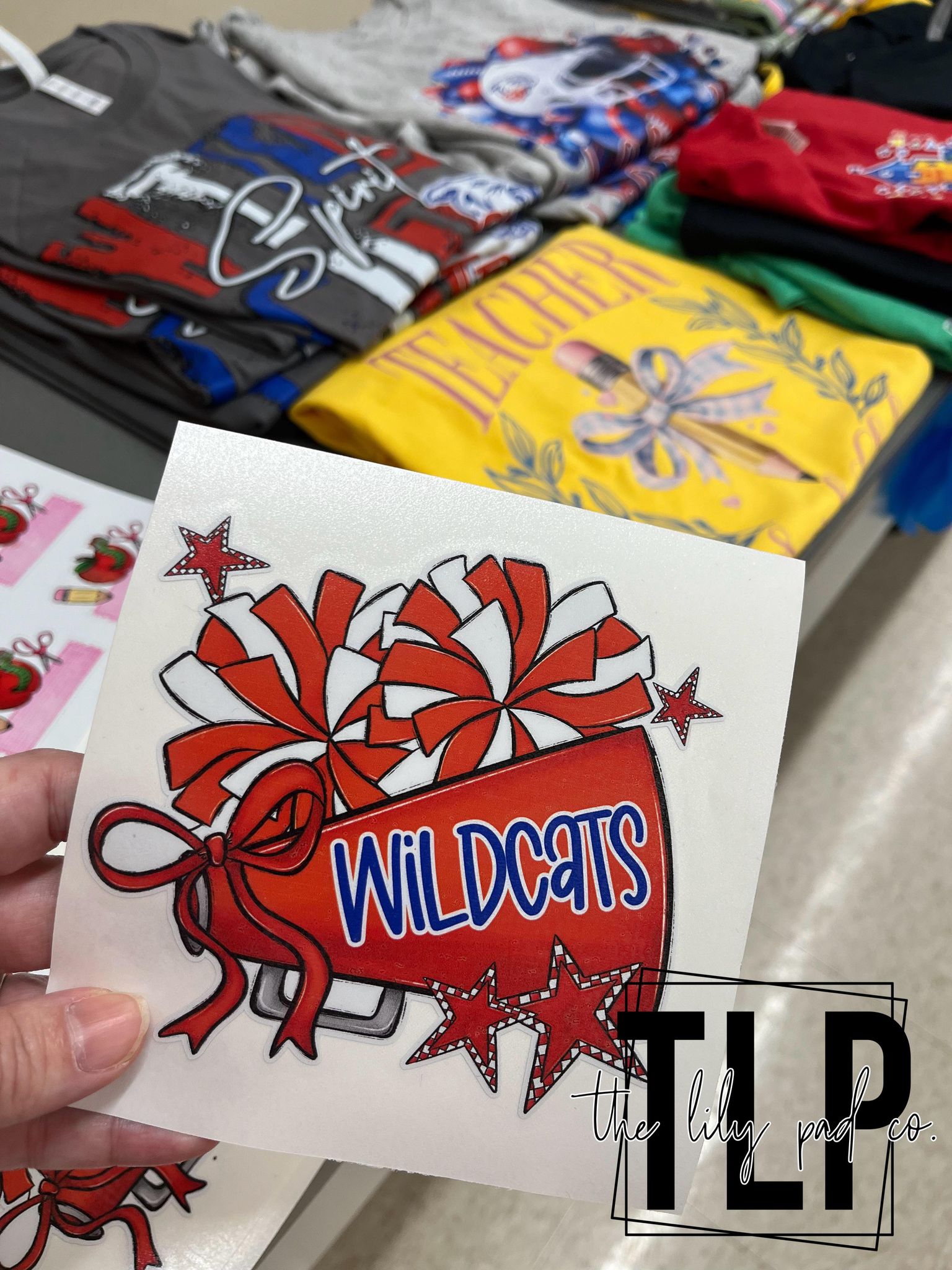 Custom Cheer Star Megaphone- Car Decal Sticker - Image 2