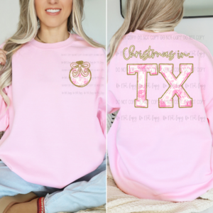 Merry Christmas In State DTF Transfer