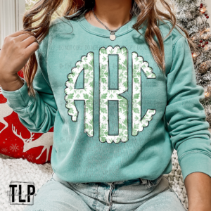 Wintergreen Monogram DTF Transfer