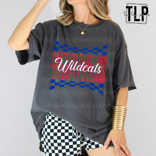 Checkered Hometown Mascot Custom-MOCKUP ONLY - Image 2