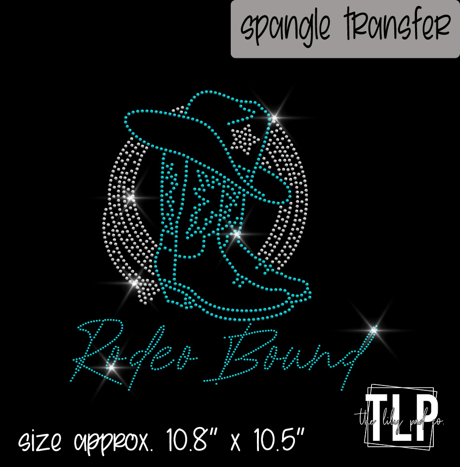 Rodeo Bound with Boots Hat Spangle Transfer - Image 3