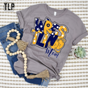 Wrestling Word Art Custom Colors DTF Transfer