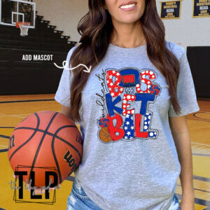 Basketball Word Art DTF Transfer