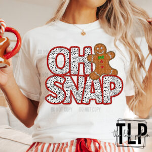 Oh Snap Gingerbread DTF Transfer