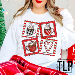 Christmas Polariods DTF Transfer