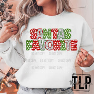 Santa’s Favorite DTF Transfer