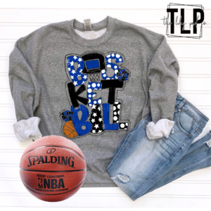 Basketball Word Art DTF Transfer