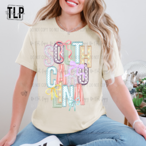 Spring Coquette Custom State Graphic Tee